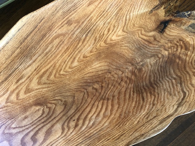 The swirling grain of the plank is inspiring